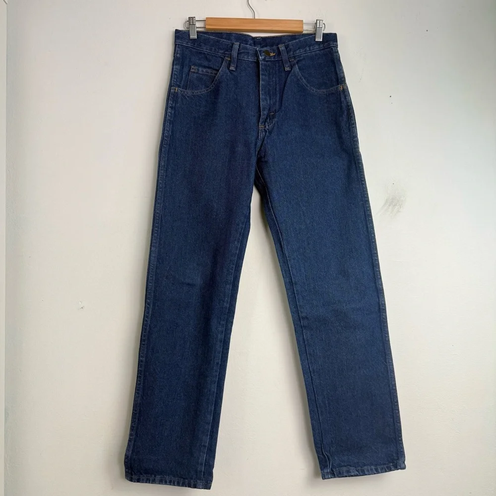 Vintage Rustler Straight Leg Jeans 30x30 Med Stonewash WorkwearDenim - Picture 2 of 6